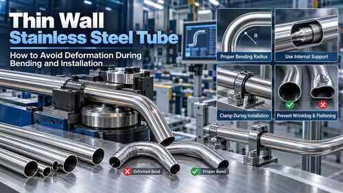 latest company news about Thin Wall Stainless Steel Tube: How to Avoid Deformation During Bending and Installation