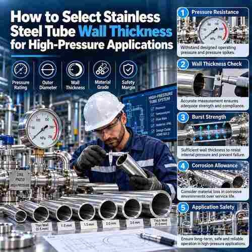 latest company news about How to Select Stainless Steel Tube Wall Thickness for High-Pressure Applications